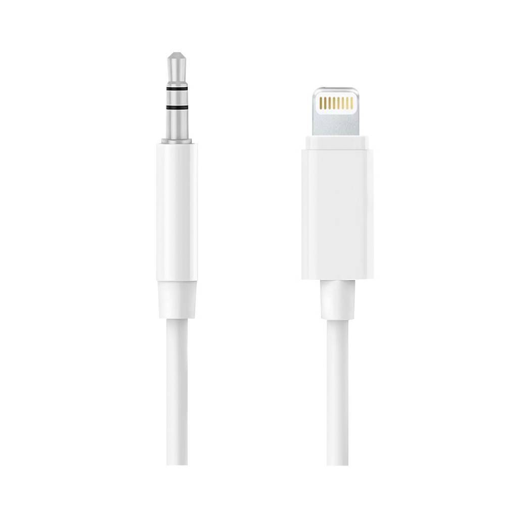 CABLE DE AUDIO AUX 1M PLUG 3.5MM A LIGHTNING