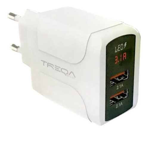 CARGADOR CARGA RAPIDA 2USB 3.1A