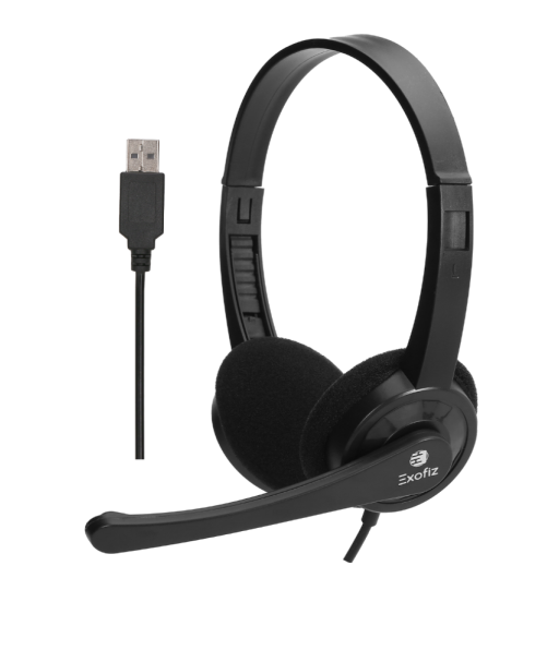 AURICULAR DE CASCO CON MICRÓFONO USB