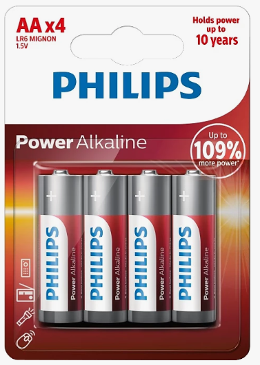 PILA ALCALINA AA BLISTER X 4 UNIDADES